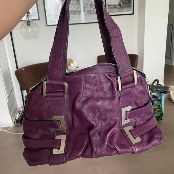 Retro Michael Kors Eggplant Purse - Picture 4 of 4